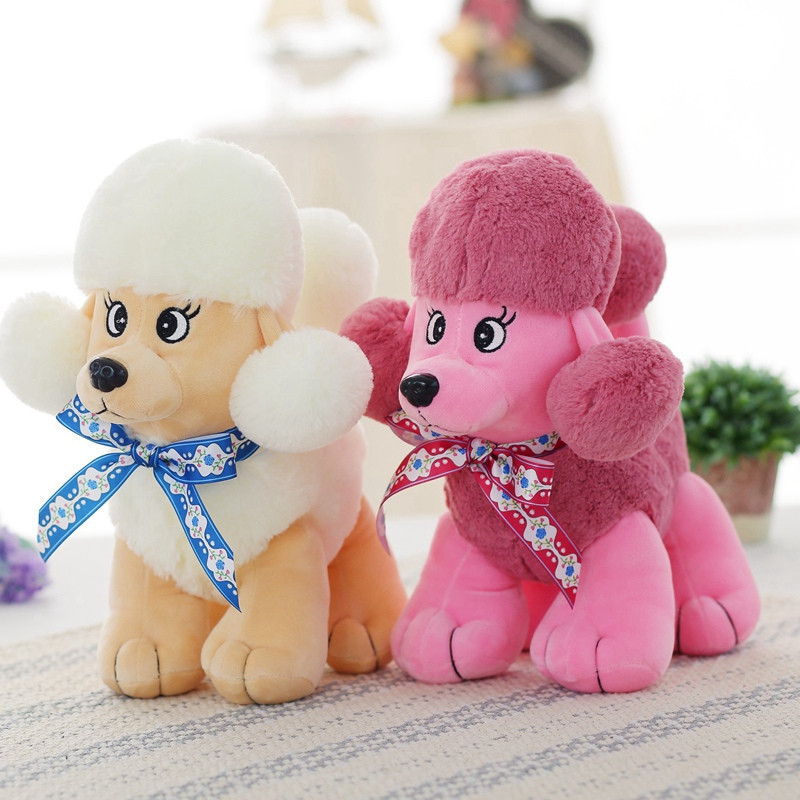 Cartoon Cute Poodle Dog Doll Plush Toy