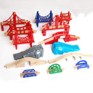 Wooden track train toy