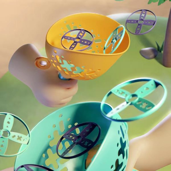 Children's Hand-pulled Catapult UFO Outdoor Sports Toys - Image 2