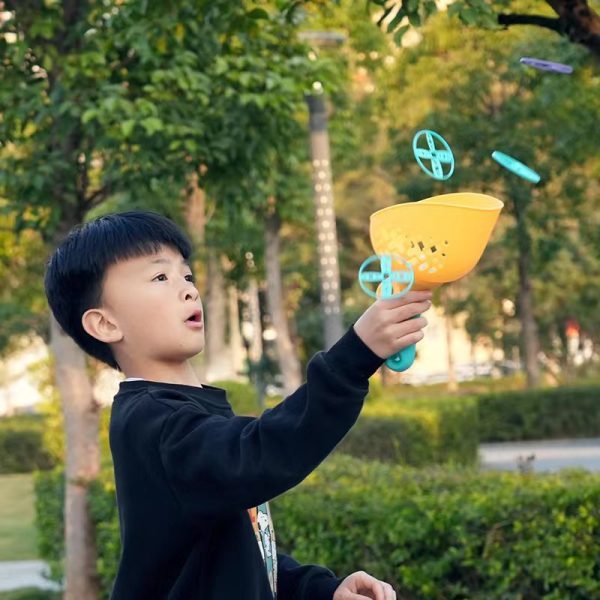 Children's Hand-pulled Catapult UFO Outdoor Sports Toys - Image 9