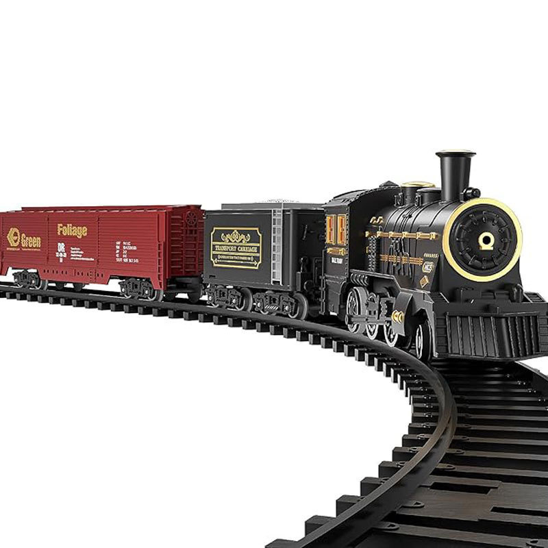 Simulation Electric Train Track Toy Retro Christmas Steam Train - Image 2