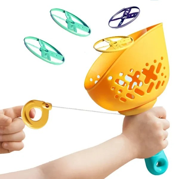 Children's Hand-pulled Catapult UFO Outdoor Sports Toys - Image 8